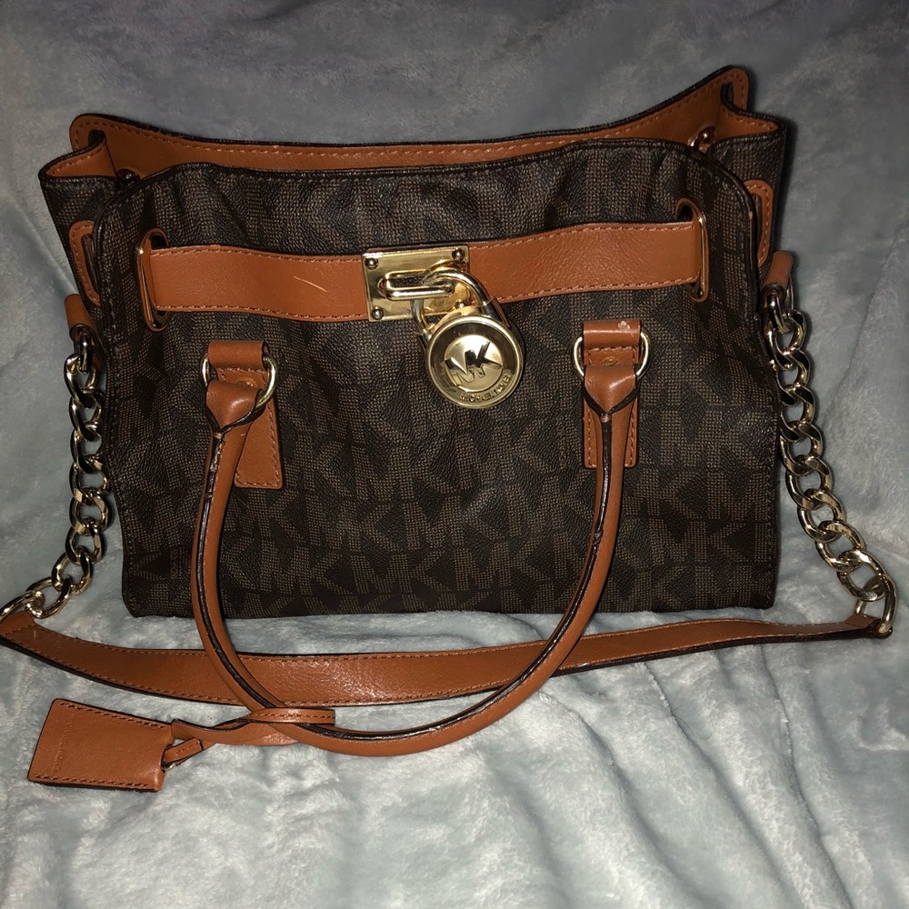 Michael Kors Dark Brown Leather